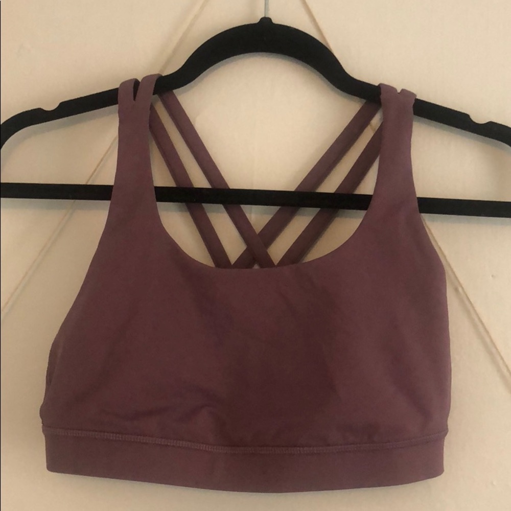Energy bra - medium support - size 6 - plum
